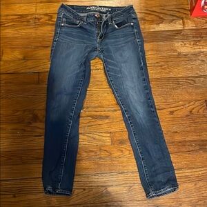 American Eagle Outfitters Women's Dark Blue Jeans